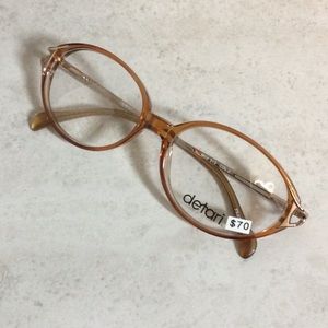 NWT Detari light brown eyeglasses new old stock